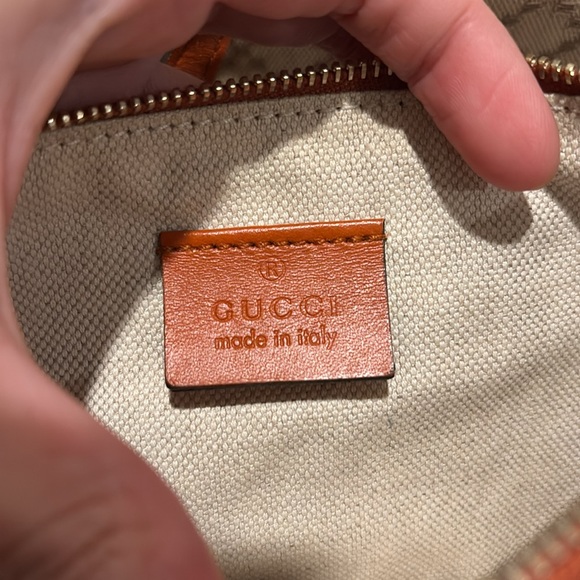 GUCCI with pouch Diamante Craft Hand Tote Bag Canvas Leather Beige - Picture 8 of 15